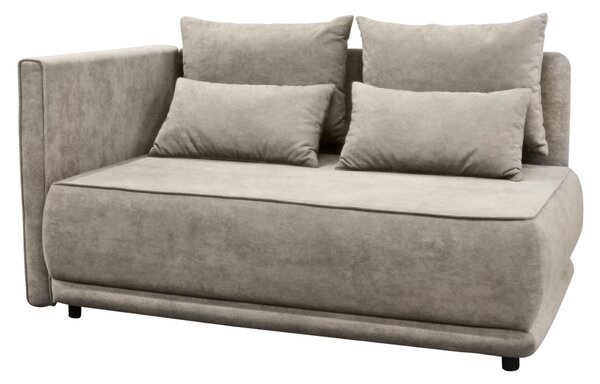 KONDELA Raztegljiva sedežna garnitura, bež-siva Taupe, leva, LIAMI