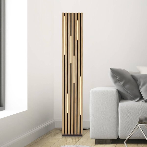 Paul Neuhaus Smart LED talna svetilka Q-Acoustic les višina 162 cm