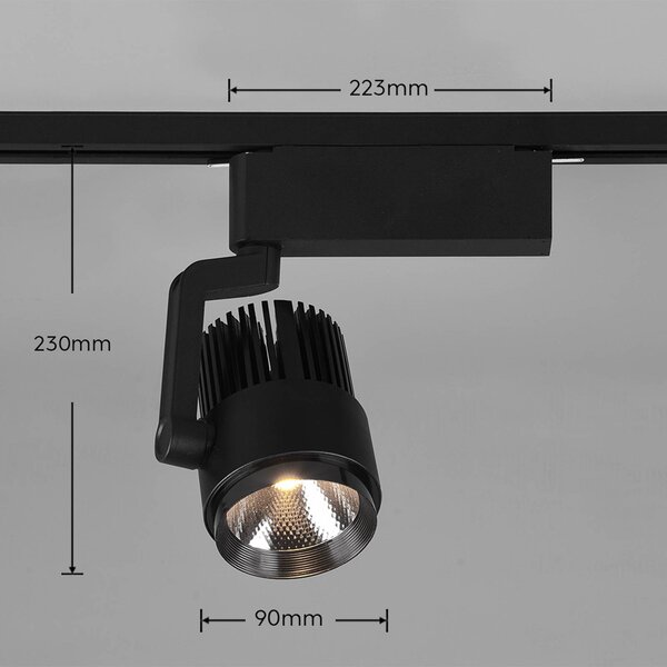 LED reflektor Radiator DUOline, CCT, črna mat