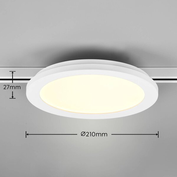 Stropna svetilka LED Camillus DUOline, Ø 26 cm, bela