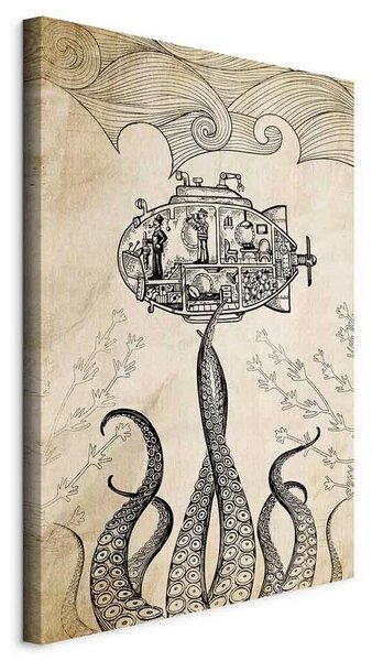 Artgeist Slika Na Platnu Vintage Submarine