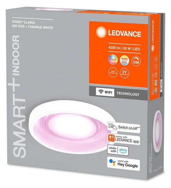 LEDVANCE SMART WiFi Orbis Claria LED stropna svetilka