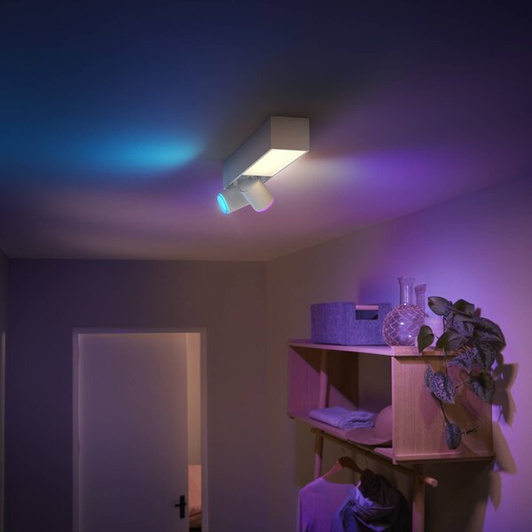 Philips Hue Centris LED stropni reflektor, bel, 2 luči, RGB CCT