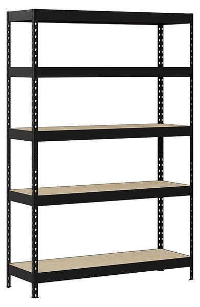 Regalux Kovinski regal Rivet Atlas (V x Š x G: 180 x 120 x 40 cm, Nosilnost na polico: 230 kg, Število polic: 5 kos, Priklop, Antracit)