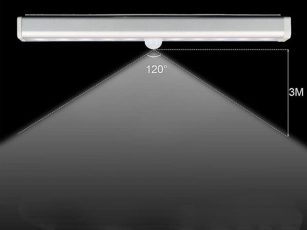 LED samolepilna svetilka s senzorjem gibanja magnetna 19cm