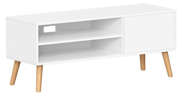 TV-omara, 120 cm široka TV omara, bela