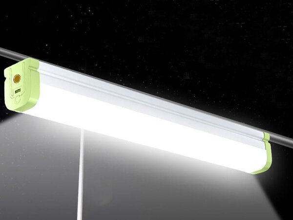 LED aku. svetilka s senzorjem gibanja magnetna 31cm USB