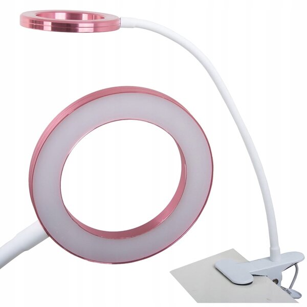 Gibljiva 24 LED kozmetična namizna svetilka USB sponka