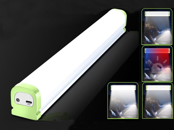 LED aku. svetilka s senzorjem gibanja magnetna 31cm USB