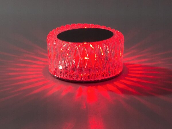 LED RGB aku. namizna kristalna svetilka USB daljinec touch