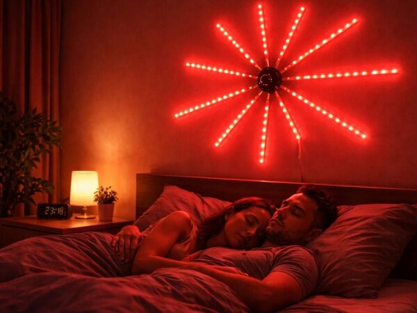 USB LED RGB pametna samolepilna ognjemetna stenska svetilka APP daljinec 111cm