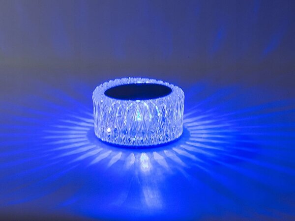 LED RGB aku. namizna kristalna svetilka USB daljinec touch