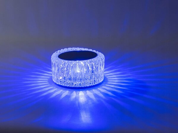 LED RGB aku. namizna kristalna svetilka USB daljinec touch