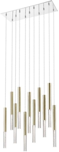 Zuma Line P0461-11L-B5F7 - LED Lestenec na vrvici ONE 11xLED/5W/230V krom/zlata