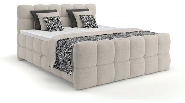 Sembella Postelja Boxspring Brisbane, Krem Barve, 180x200