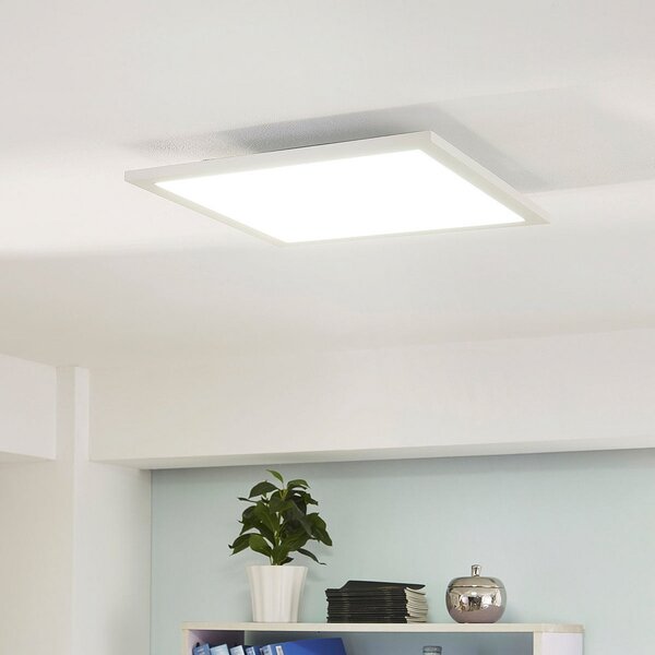 Arcchio LED panel, CCT Lysander, 39 cm, bel, aluminij, zatemnjen, Bela, Študija / pisarna, Aluminij, Sodobni