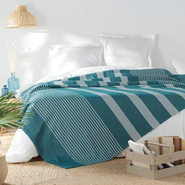 Modro pregrinjalo 220x240 cm Adele – douceur d'intérieur