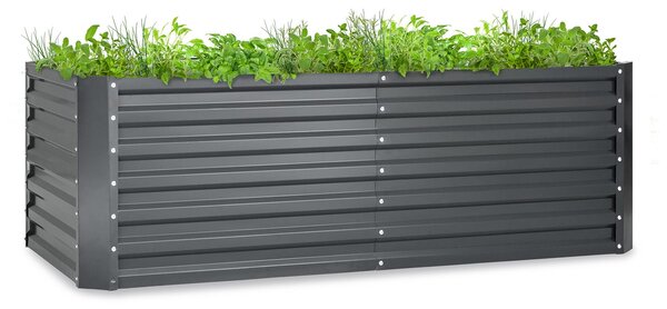 Blumfeldt High Grow Straight, povišana greda, 180 x 60 x 90 cm, 970 l, pocinkano jeklo