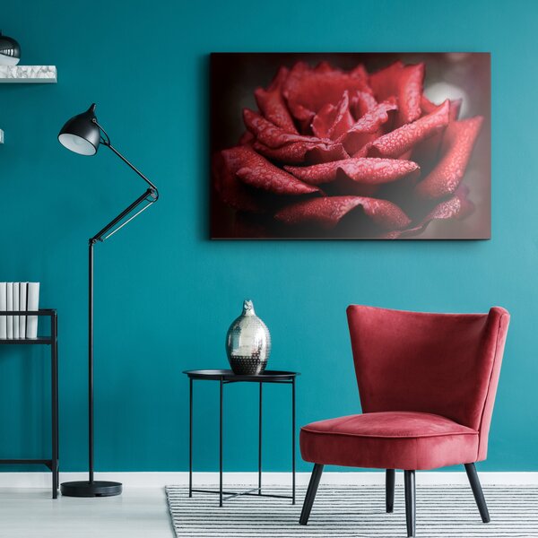 Stenska dekoracija Rosa in rosso