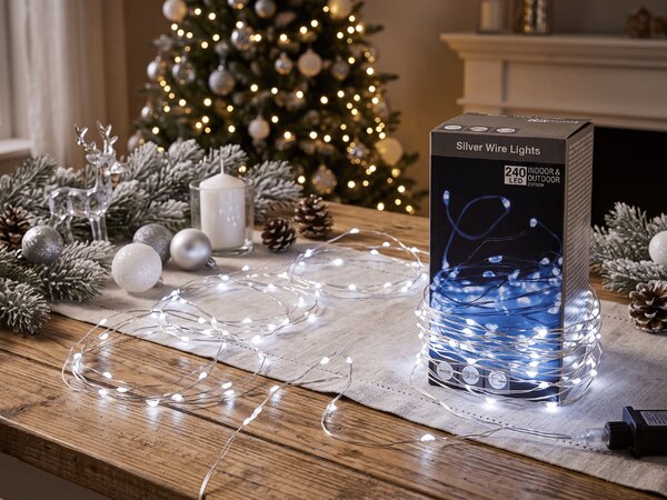 Svetlobna veriga 240 LED zunanja/notranja 23,9 m, bela