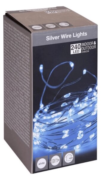 Svetlobna veriga 240 LED zunanja/notranja 23,9 m, bela
