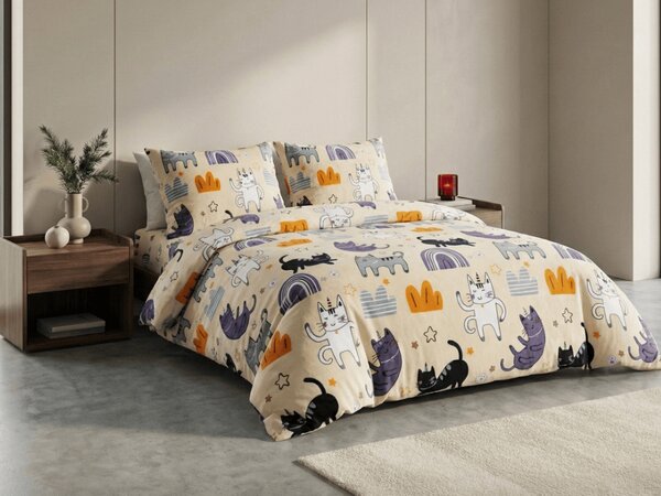 Posteljnina mikropliš PURRSLEEP bež Dimenzije posteljnine: 70 x 90 cm | 140 x 220 cm
