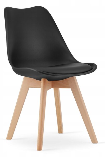 Jedilni komplet 1 + 4, miza ADRIA 120x80cm bela + stoli BALI MARK črna