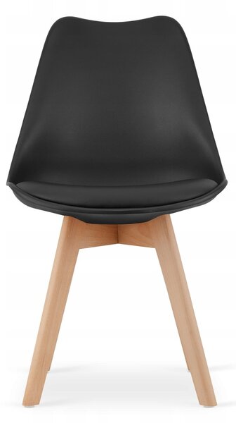 Jedilni komplet 1 + 4, miza ADRIA 120x80cm bela + stoli BALI MARK črna