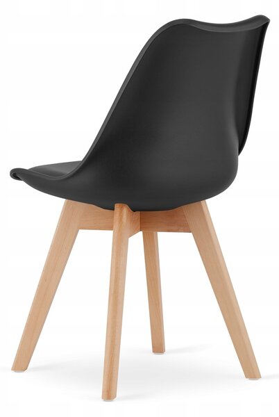 Jedilni komplet 1 + 4, miza ADRIA 120x80cm bela + stoli BALI MARK črna