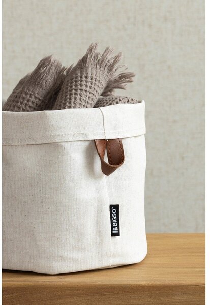 Tekstilna košara ø 20x20 cm Soft Storage Round – Bigso