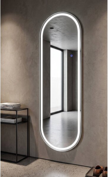 Stensko ogledalo z lučjo 50x160 cm Oval – Mauro Ferretti