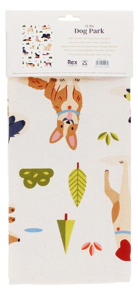 Bombažna kuhinjska krpa 70x50 cm Dog Park – Rex London