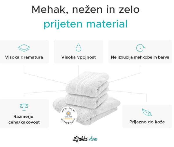 Brisača Comfort Maxi 100x180 cm vijolična, 100% bombaž