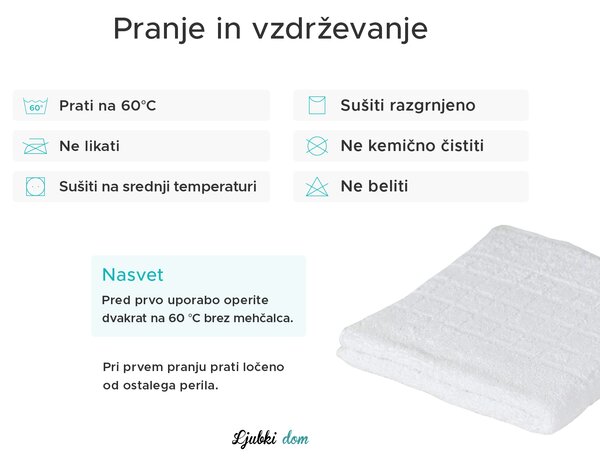 Kopalna brisača SOFT 70x140 cm svetlo siva, 100% bombaž
