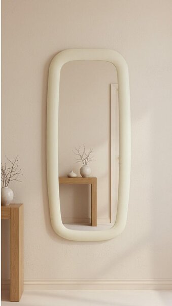STENSKO OGLEDALO, 80/180/3 cm steklo, leseni material