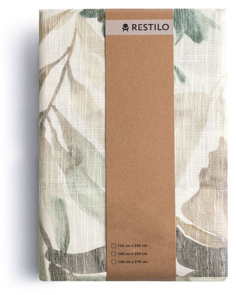 Kremno bela/prašno modra zavesa 135x250 cm Celesta – Restilo
