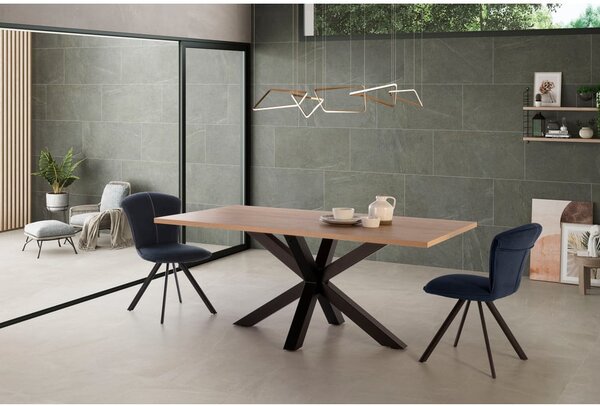 Jedilna miza z mizno ploščo v hrastovem dekorju 100x180 cm Comba – Marckeric