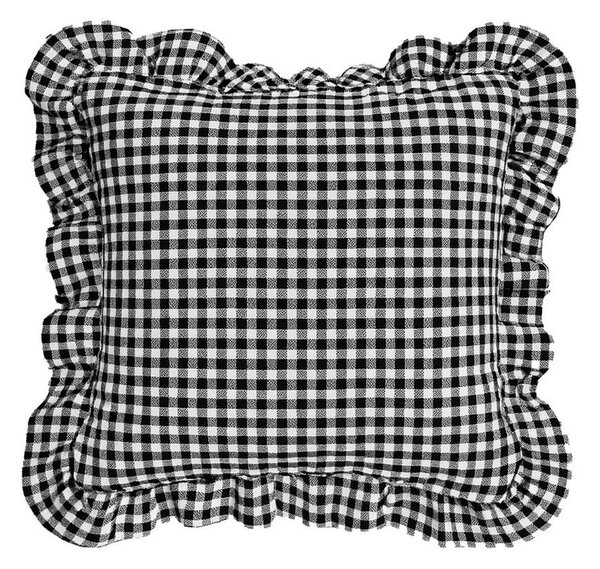Mömax Okrasna Blazina Vichy, Črna, Bela, Ca. 40/40 Cm