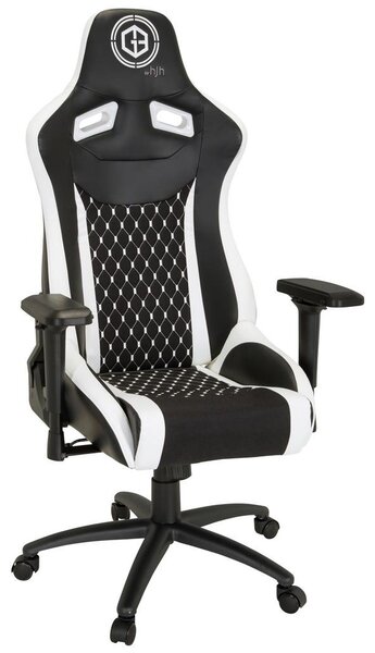 MID.YOU Gaming Stol Gamebreaker Sx 04, Črna, Bela