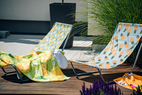 Zložljiv plažni ležalnik SAND LEMON, barvni