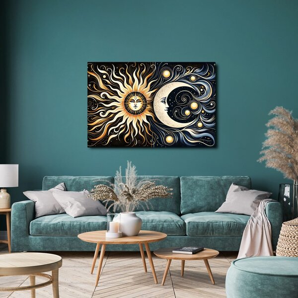 Slika sonce in luna