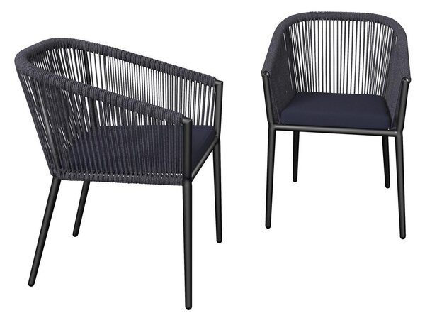 Bessagi Garden Set Vrtnih Stolov Benicia, 2 Kos, Modra