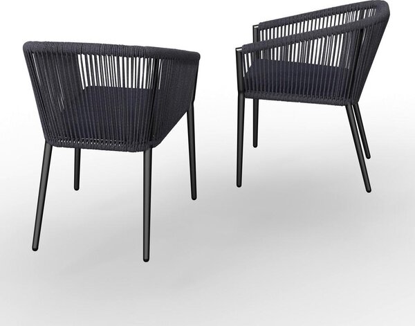 Bessagi Garden Set Vrtnih Stolov Benicia, 2 Kos, Modra