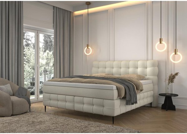 Premium Living Postelja Boxspring Scarlett, Krem Barva, 160x200