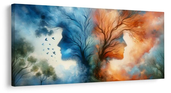 Slika obrazi v krošnjah dreves