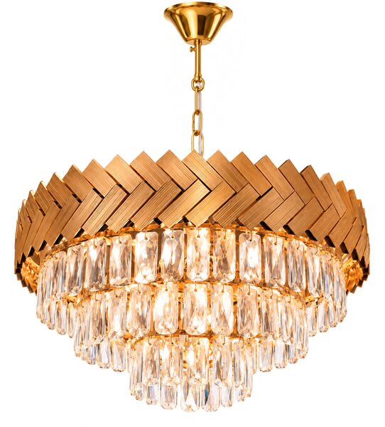 Viseča Kristalna Svetilka APP1942-3CP 50cm Gold