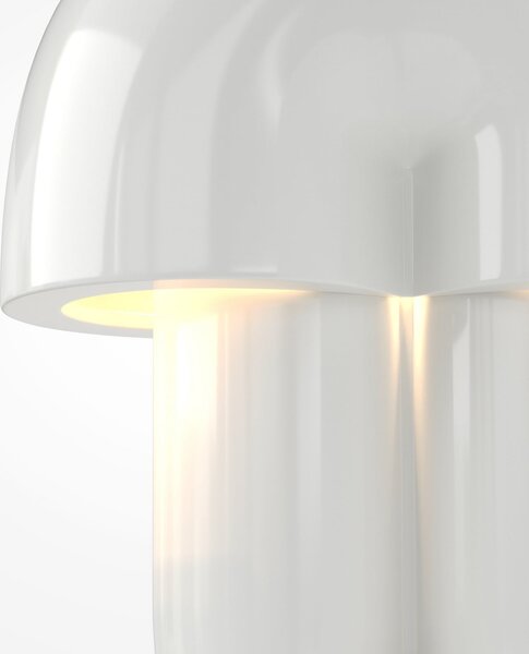 Maytoni LED namizna svetilka Hope, bela, keramika, višina 35 cm, 3000 K, zatemnjen, Bela, Dnevna soba / jedilnica, Keramika, Skandinavski