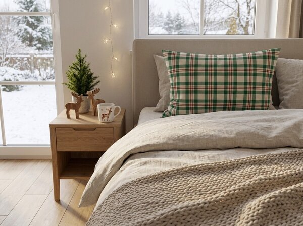 Bombažna prevleka za vzglavnik WINTER PLAID 50x70 cm, barvna