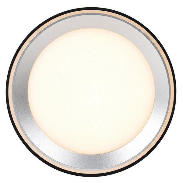 Nordlux LED stropni reflektor Landon Smart, črn, višina 14 cm, zatemnjen, Črna, Dnevna soba / jedilnica, Kovina