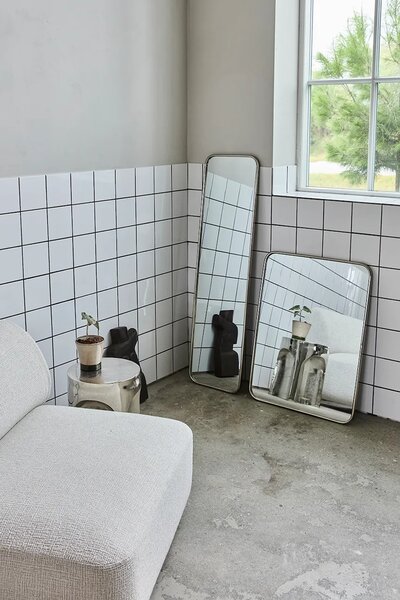 House Doctor ogledalo stensko iz nerjavečega jekla 35 x 130 cm